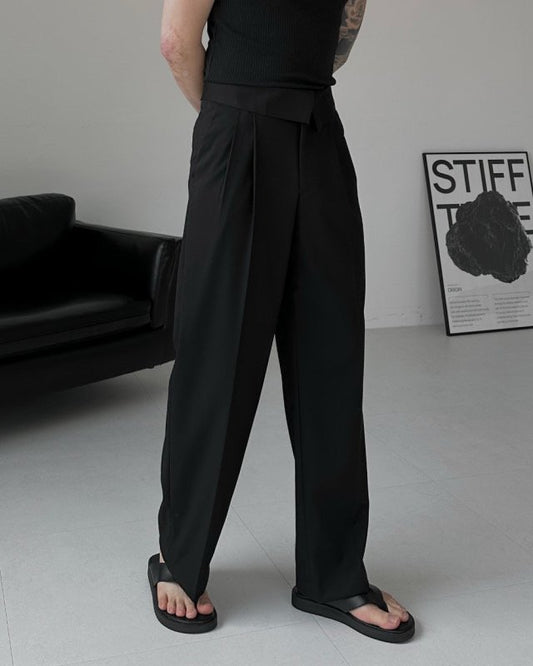 Regle Two-Tuck Wide Slacks