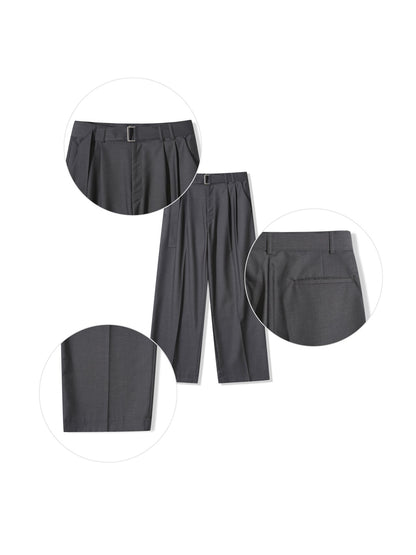 Wide Belted Slacks
