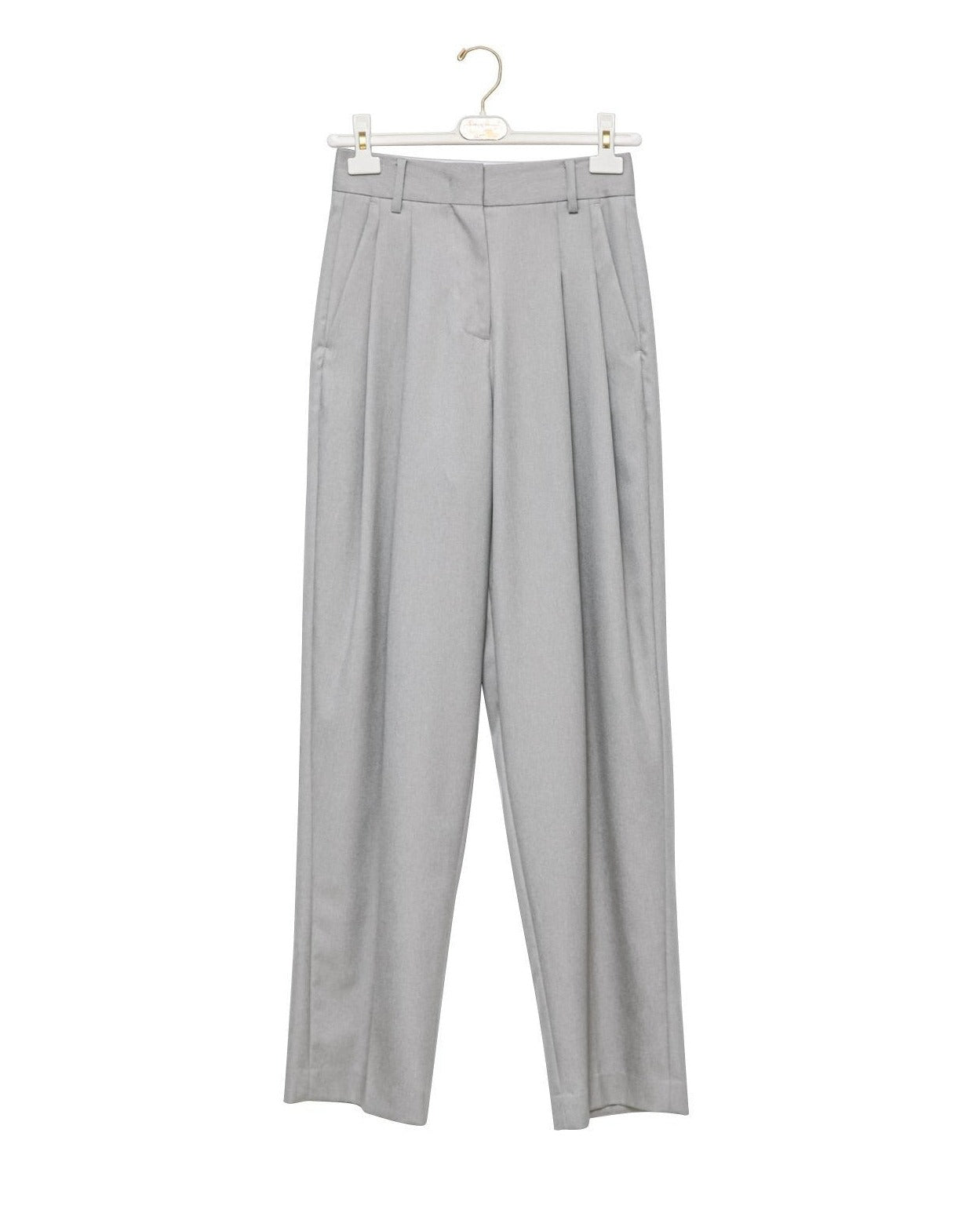 [PAPERMOON] SS / Soft Touch Pin Tuck Wide Trousers