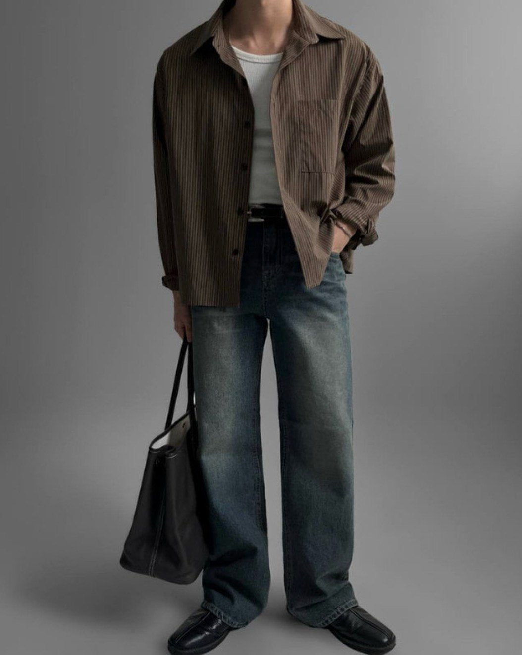 Fine Stripe Relaxed Shirt