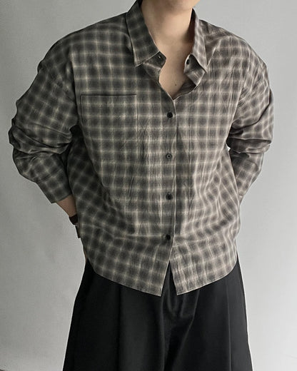 Spring Check Cropped Shirt