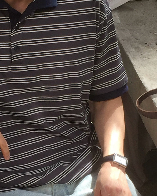 Saint Border Collar Half Tee