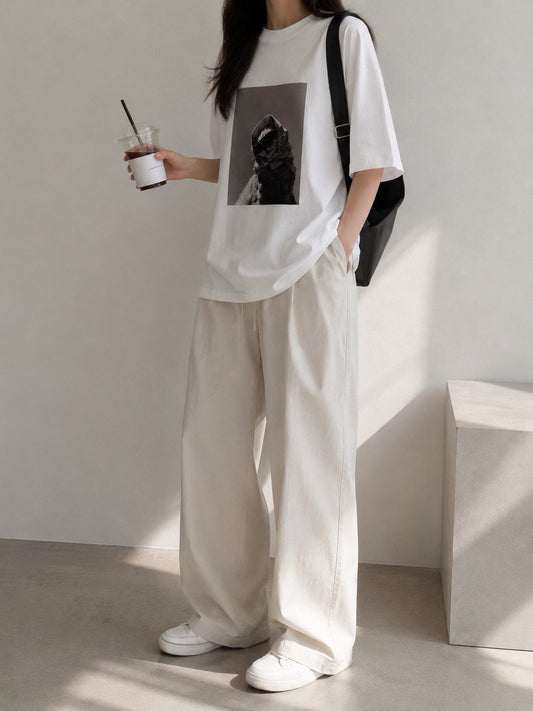 Masked Cat Graphic Tee