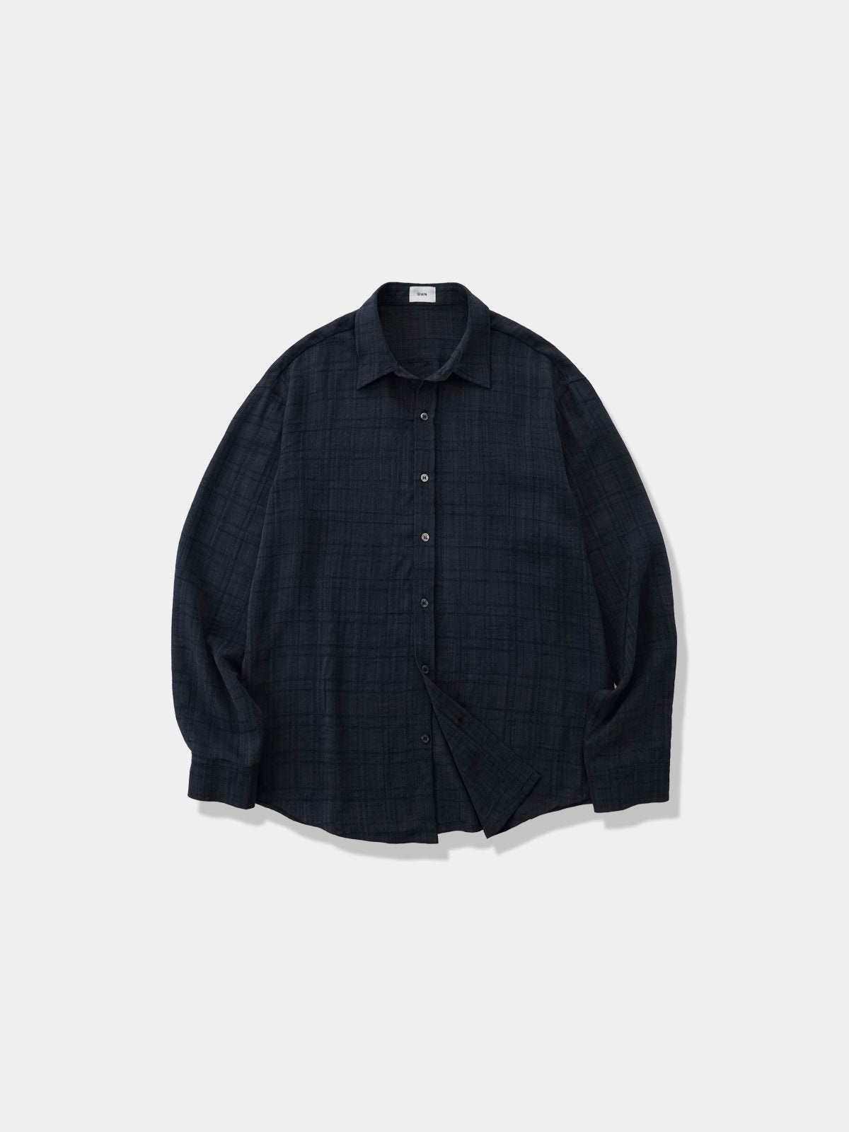 Pigment-Washed Nylon Shirt Jacket