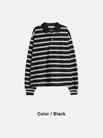 STRIPED RUGBY POLO SHIRT