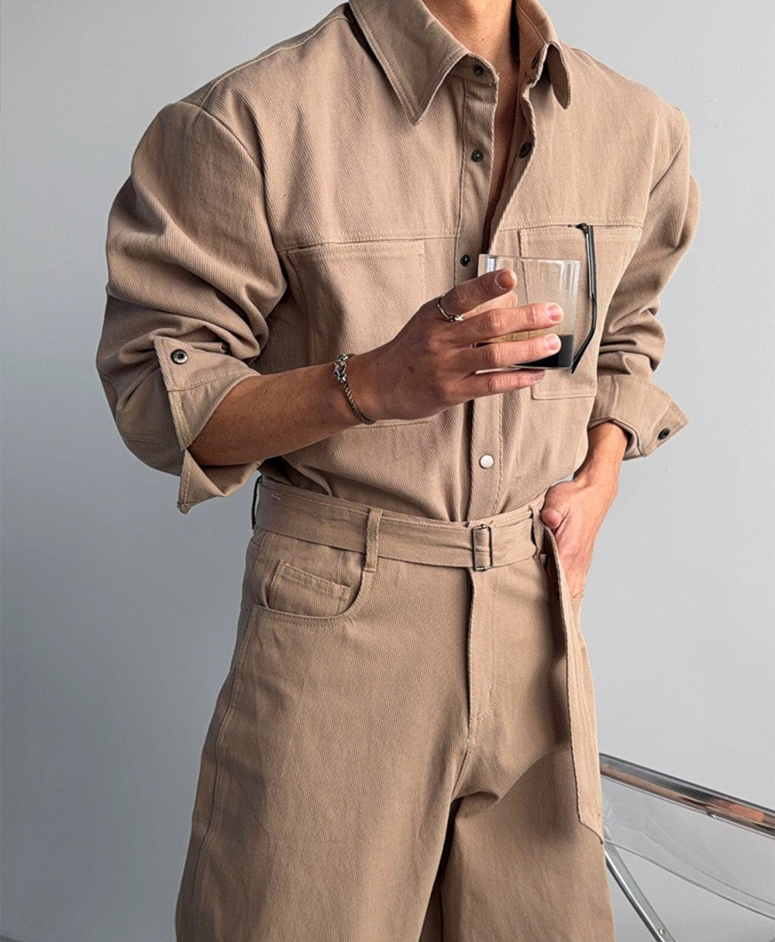 Need Cropped Shirt Jacket Setup