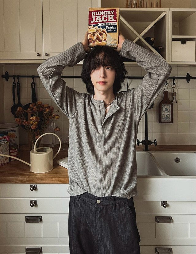 Rogue Henley Knit Long Sleeve