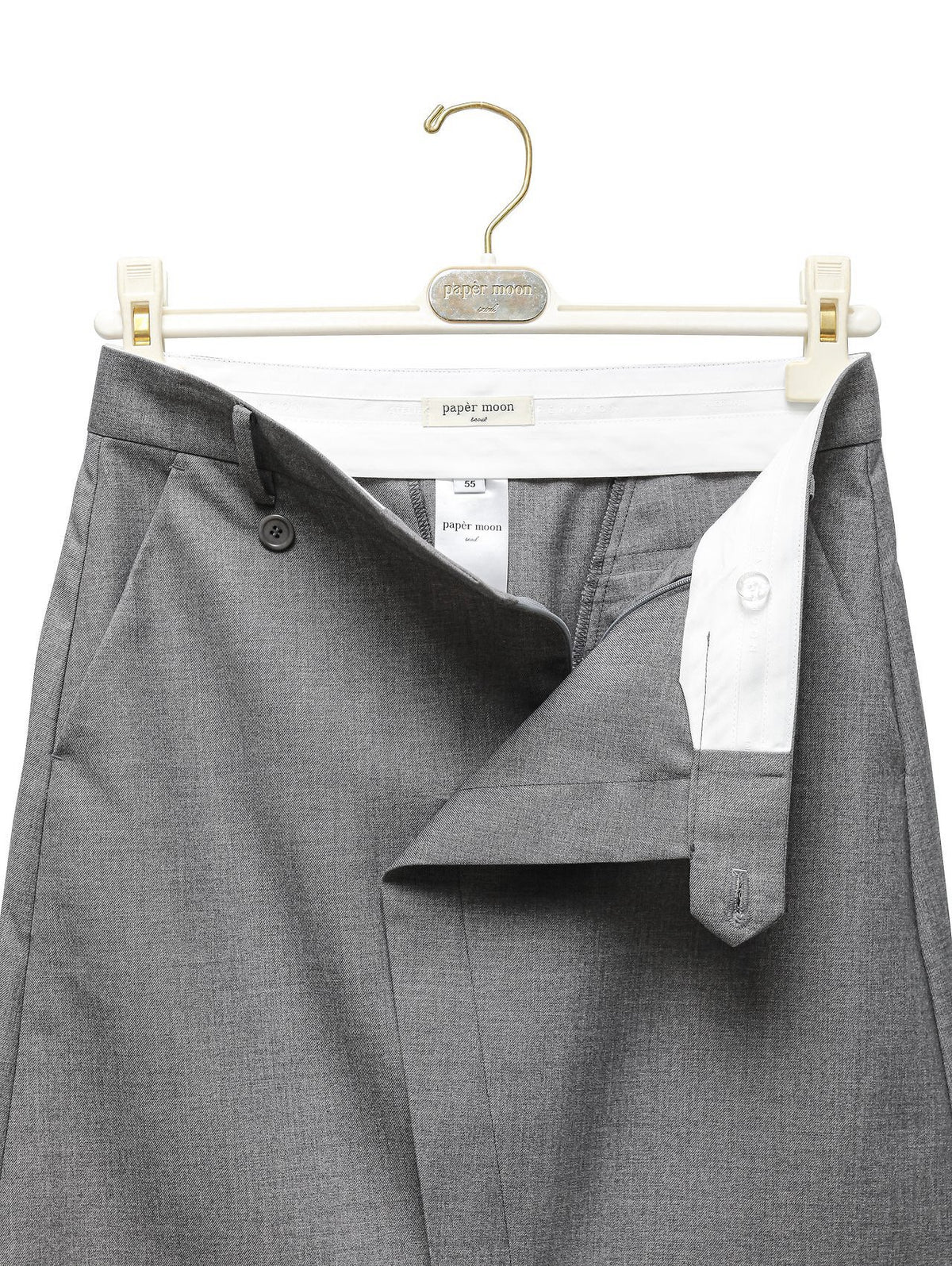 PAPERMOON Classic Asymmetric Wrap Midi Skirt