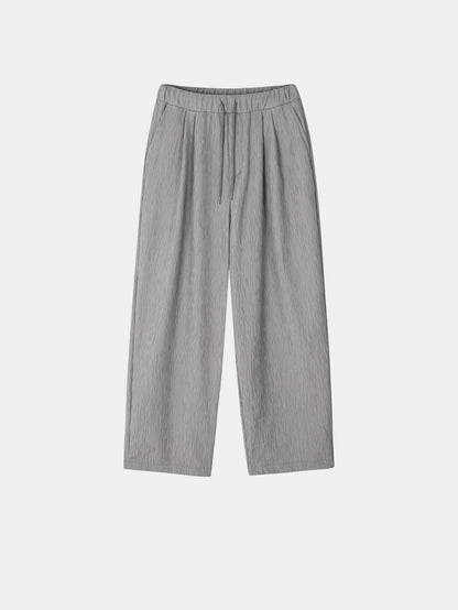 Crinkle Texture Wide Pants