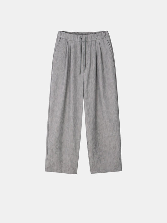 Crinkle Texture Wide Pants