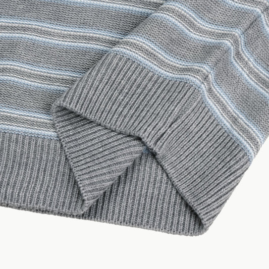 Reverse Stripe Knit Sweater
