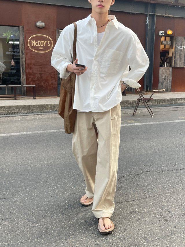 Or One-Tuck Chino Pants