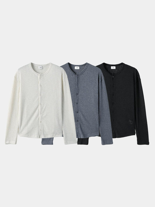 Pigment-Washed Nylon Shirt Jacket