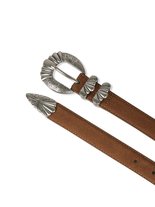 Antique Suede Leather Belt