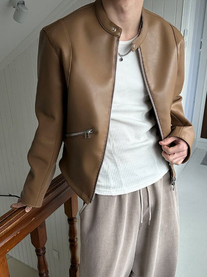 Lace Leather Jacket