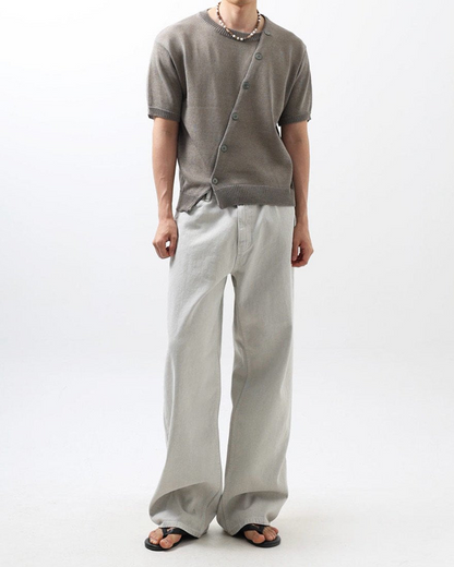Label Dyeing Wide Pants