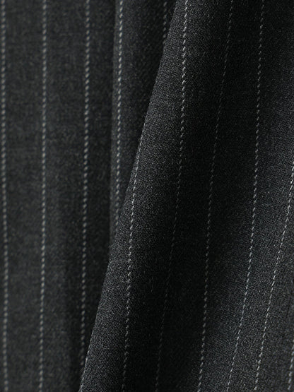 Steady Stripe Wide Pintuck Balloon Slacks