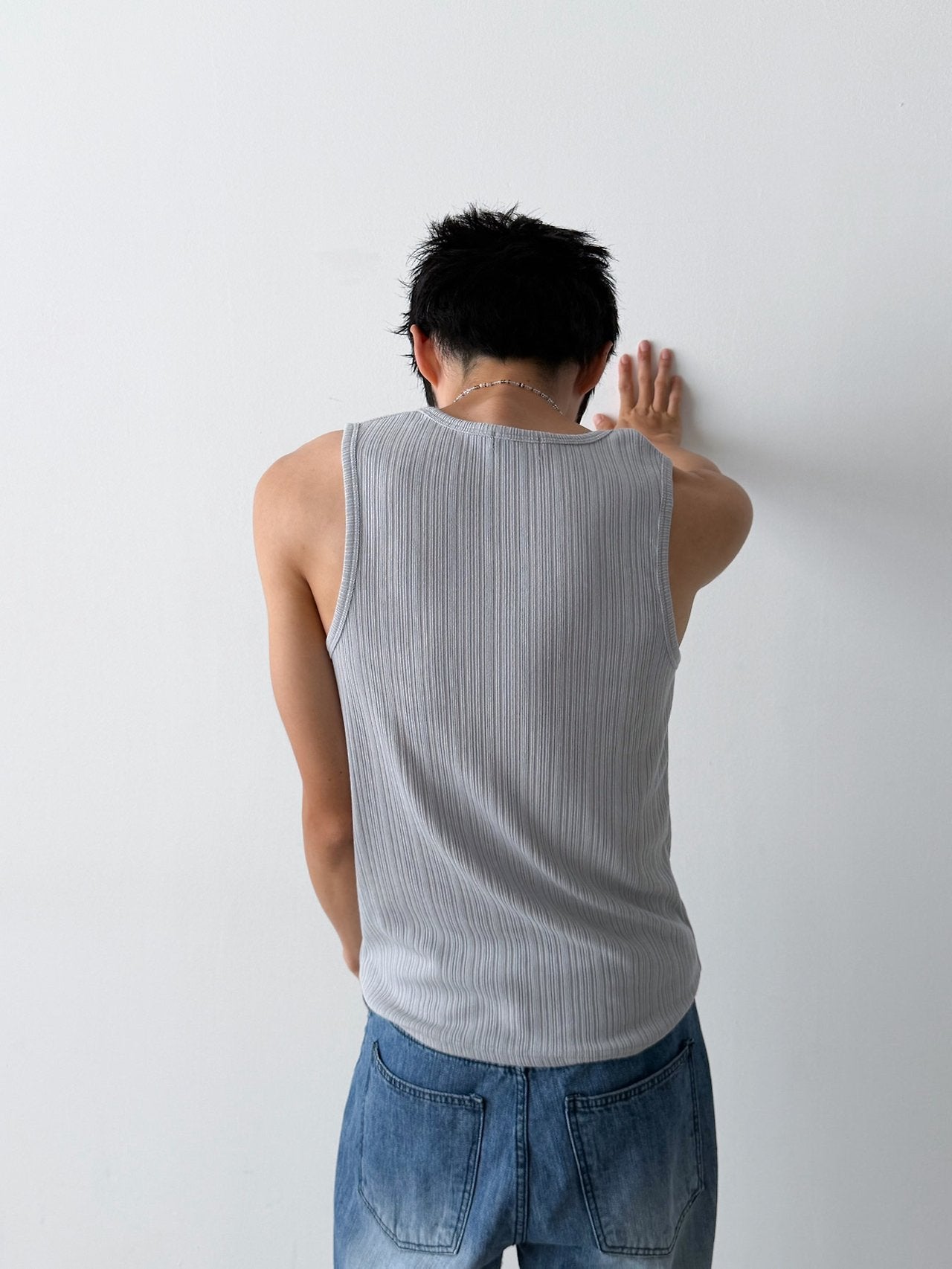 Pigment-Washed Nylon Shirt Jacket