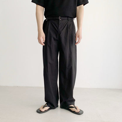 Dino Cotton Belted Pants