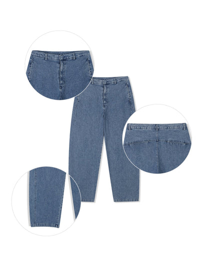 Stripe Denim Curve Pants