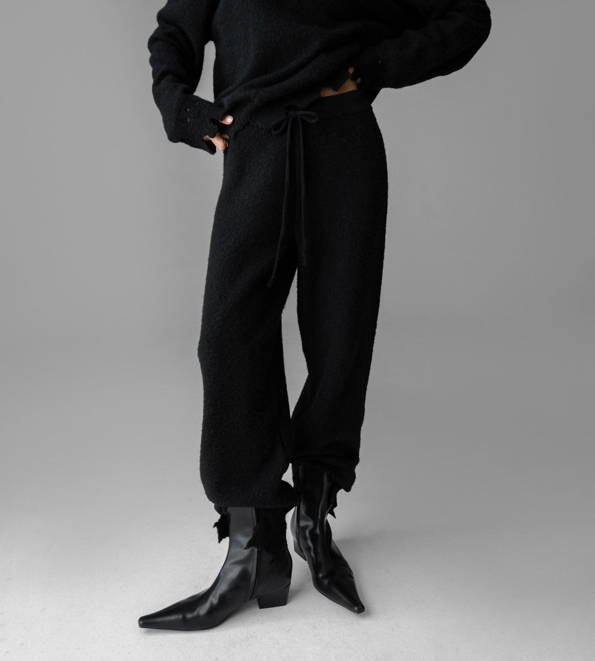 【PAPERMOON ペーパームーン】AW / Vintage Fuzzy Cashmere Wool Jogger Pants