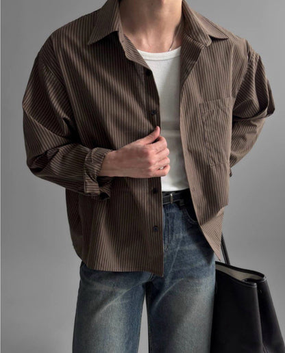 Fine Stripe Relaxed Shirt