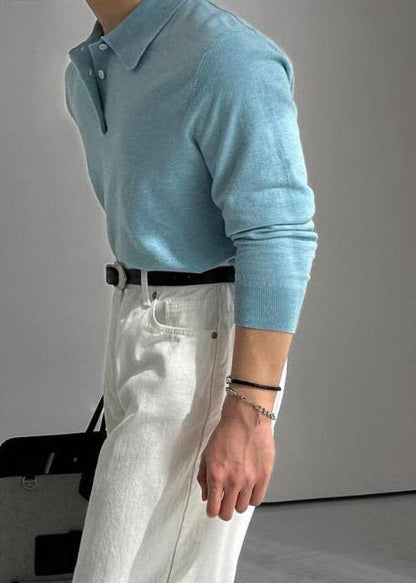 Saye Silk Knit Collar Top