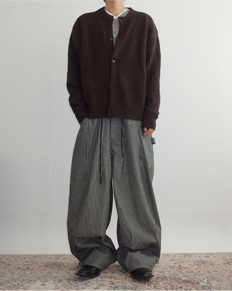 Stripe Hijaderu Balloon Pants