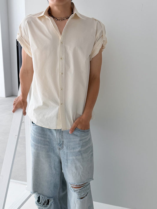 Epaulet Roll-Up Shirt