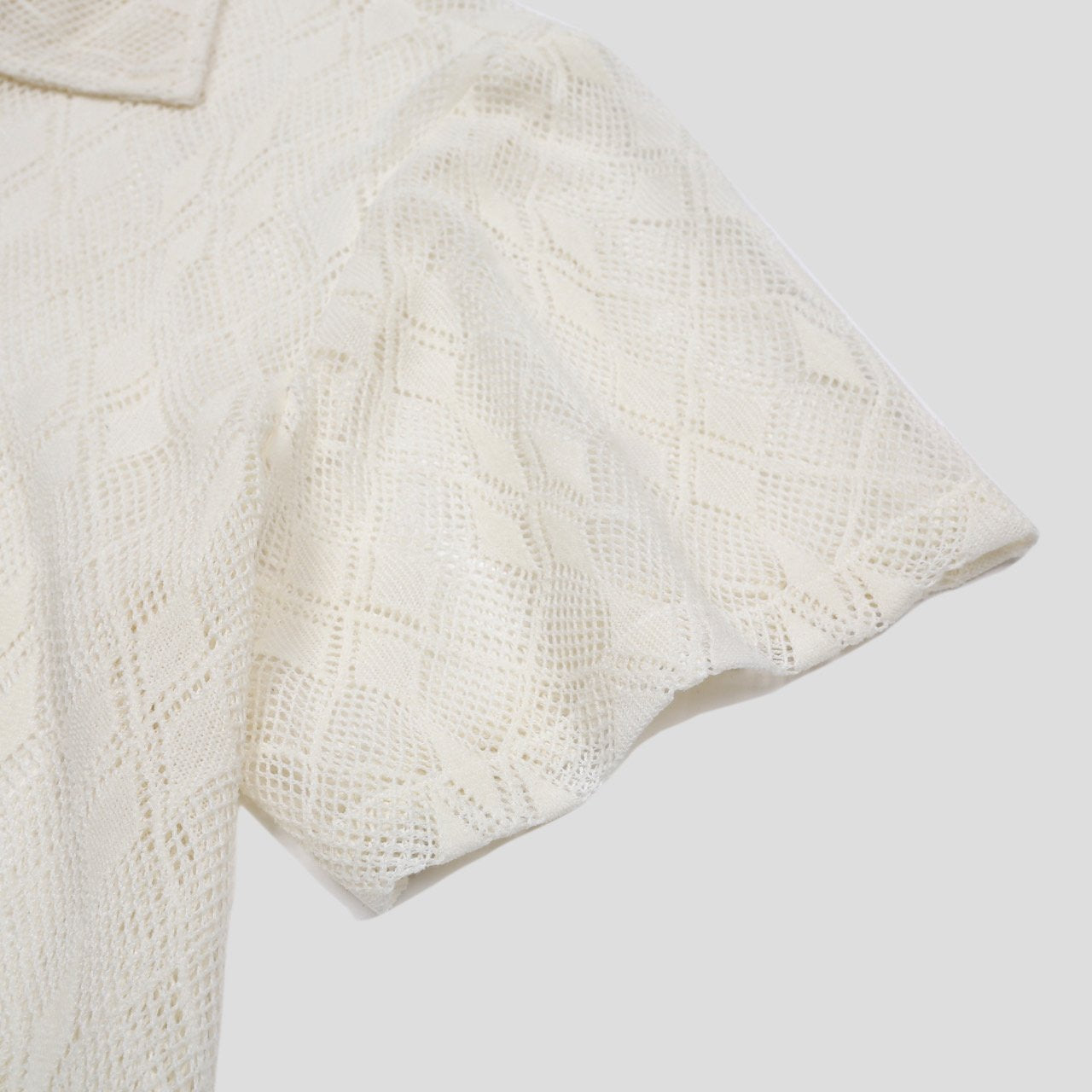 Argyle Punching Lace Shirt