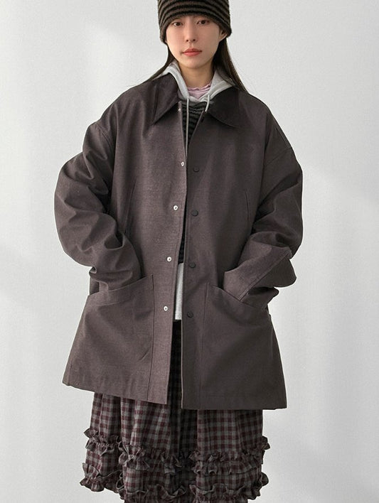Check Lining Cotton Coach Jacket