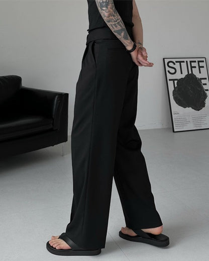 Regle Two-Tuck Wide Slacks