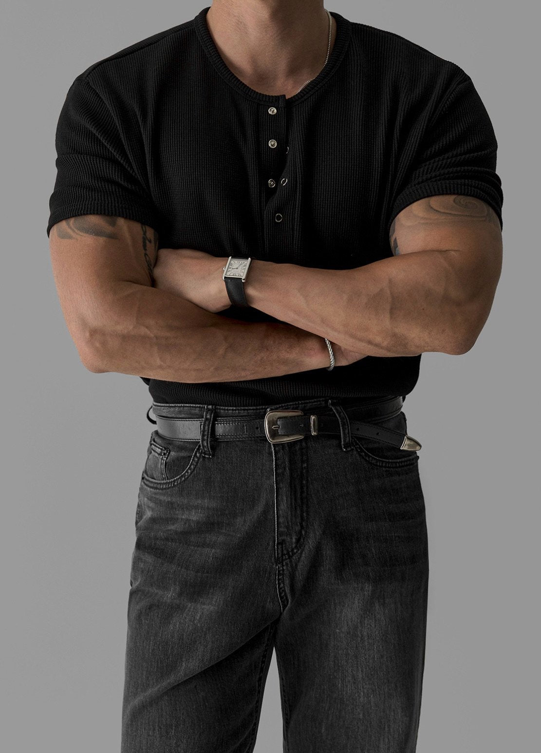 Lego Waffle Henley Neck T-Shirt