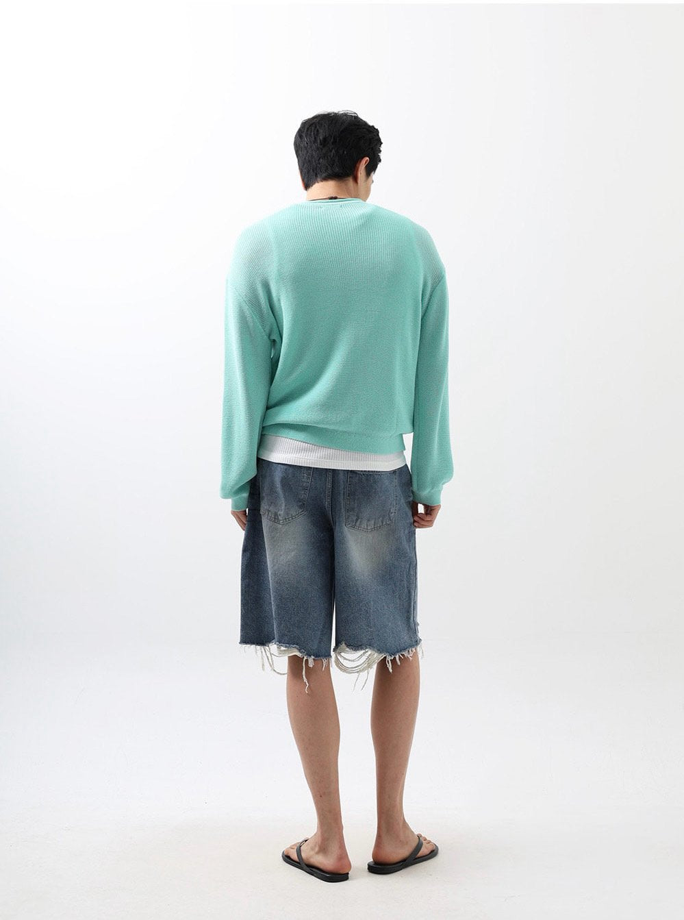 Pigment-Washed Nylon Shirt Jacket