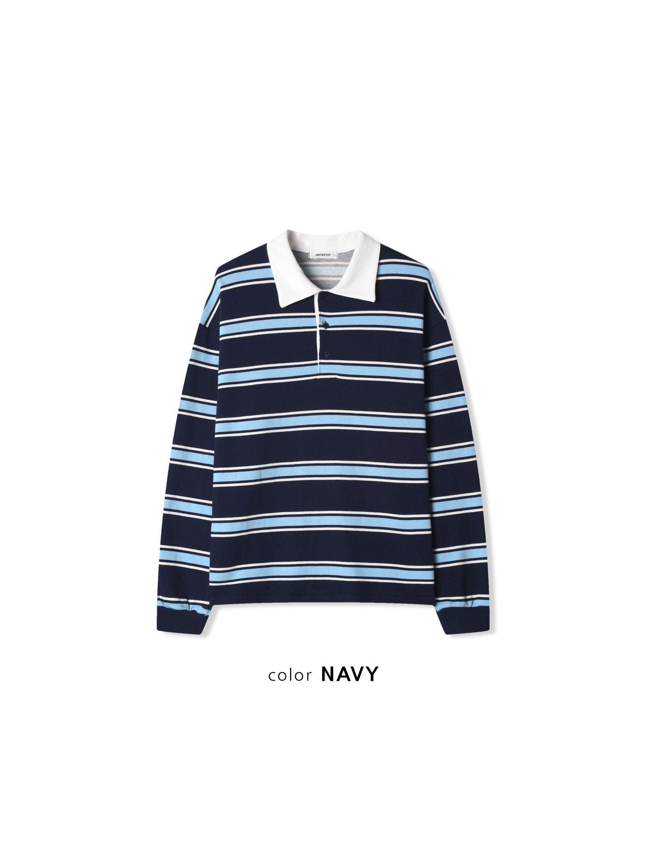 Ive Collar Stripe Long Sleeve Tee