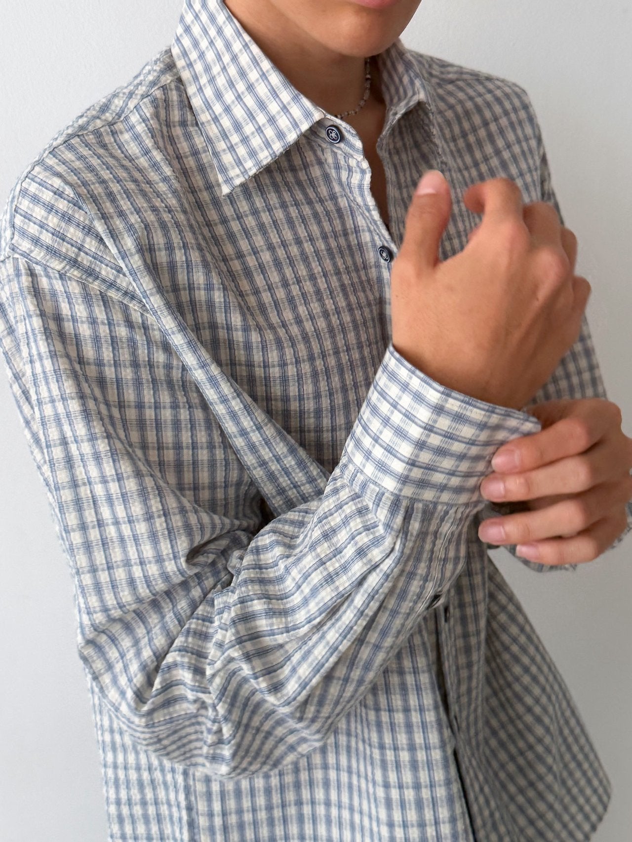 Pigment-Washed Nylon Shirt Jacket