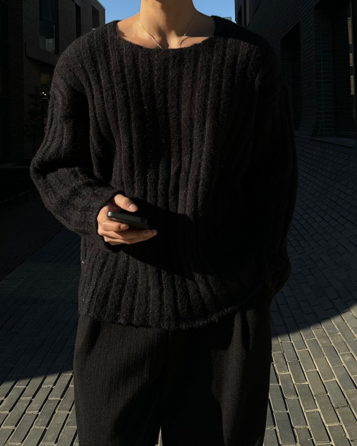 Raven Cropped Rib Knit