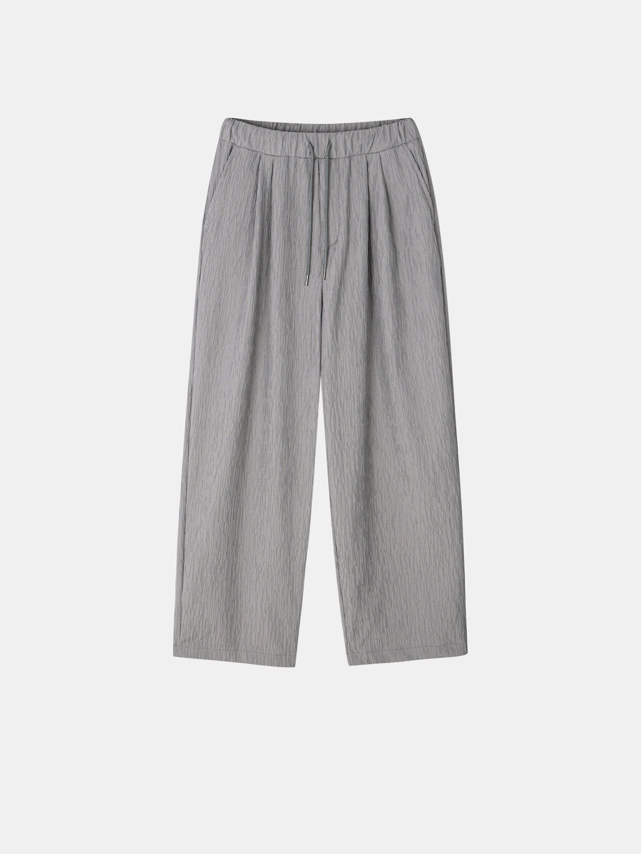 Crinkle Texture Wide Pants