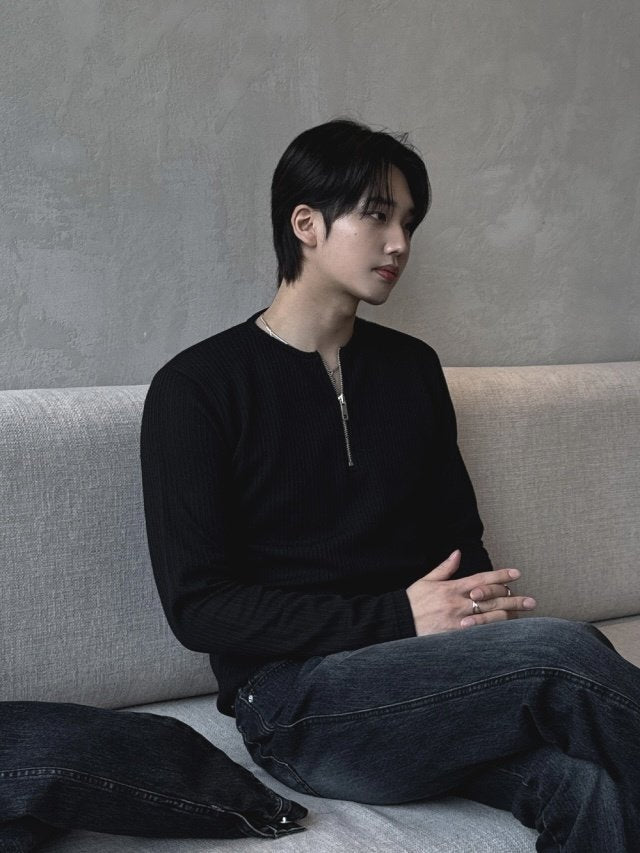 Barrel Zip Ribbed T-Shirt