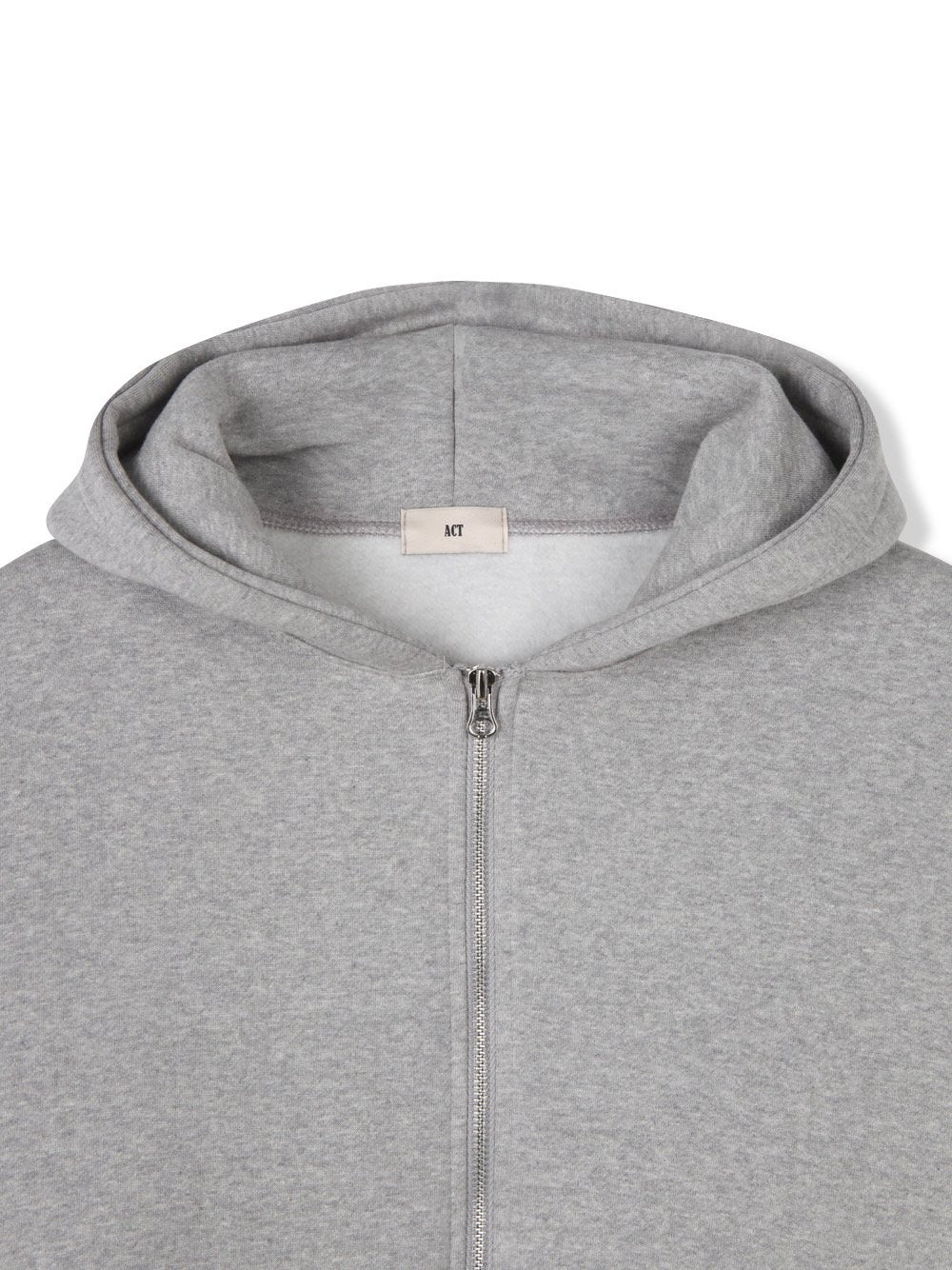 Tone Cropped Fleece Zip Hoodie