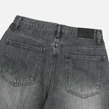 Deep Gray Brushed Denim
