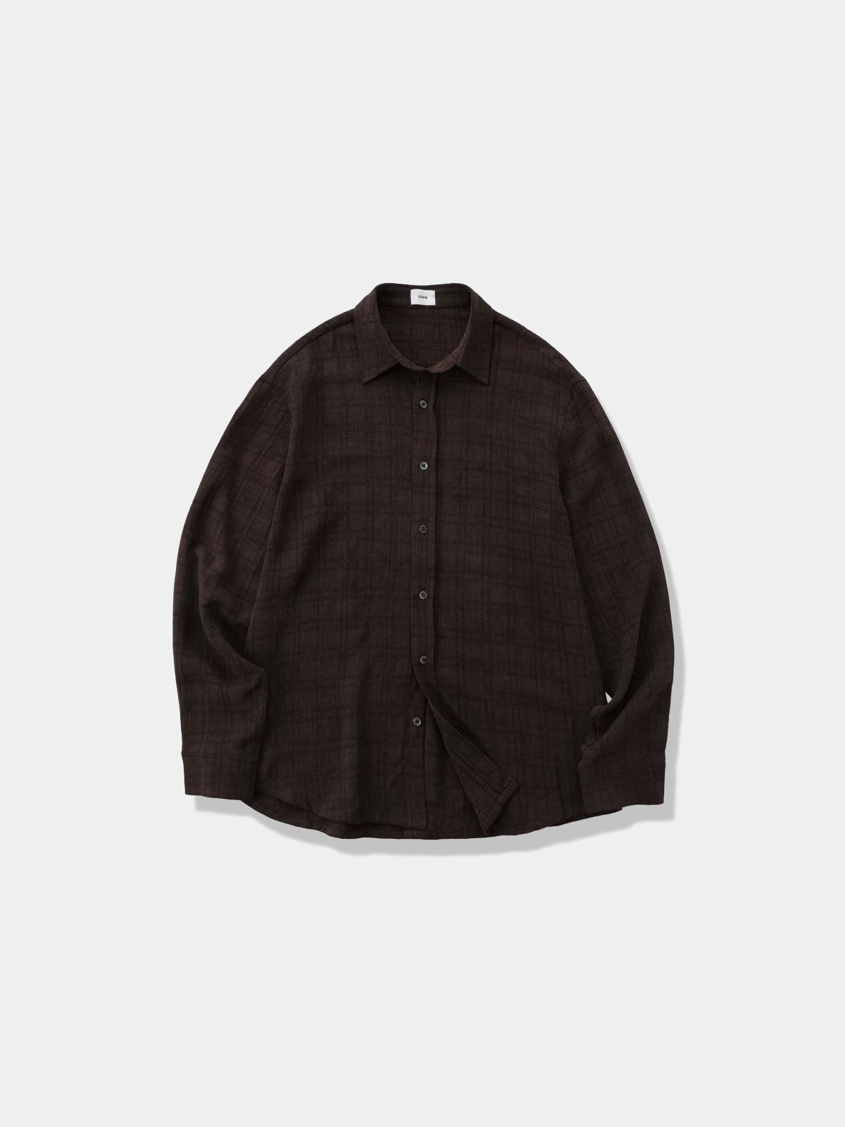 Pigment-Washed Nylon Shirt Jacket