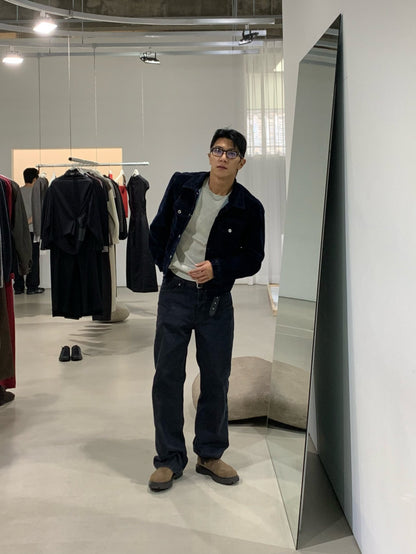 Velvet-Coated Trucker Jacket (Type 3)