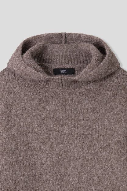 Kink Mohair Hooded Knit