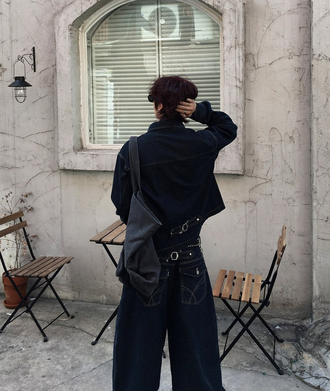 Broad-Stripe Denim Pants