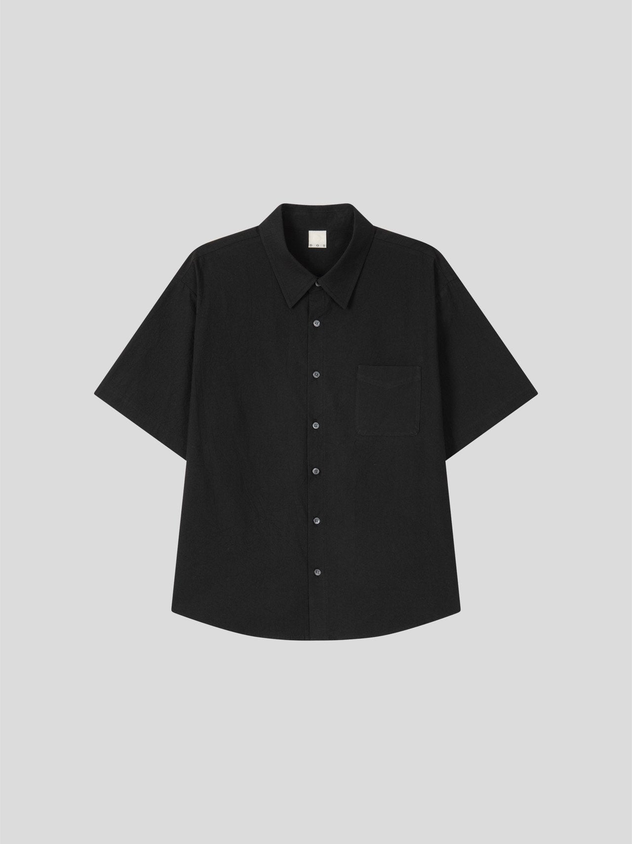Pigment-Washed Nylon Shirt Jacket