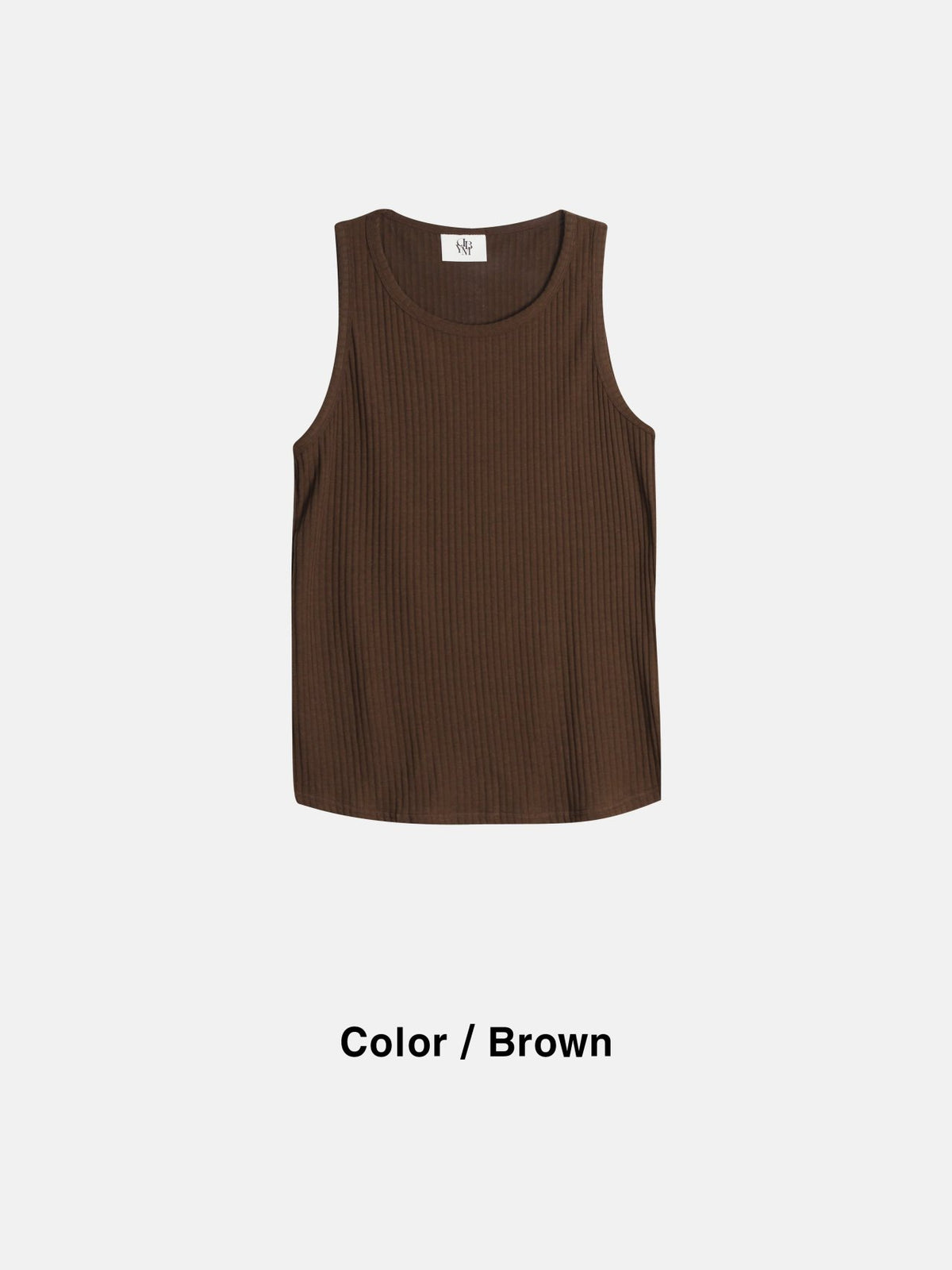 RIBBED COTTON TANK TOP