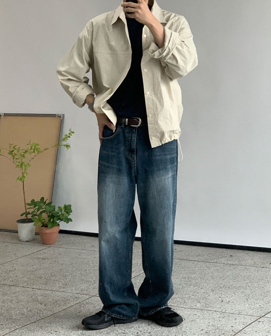 String Shirt Jacket