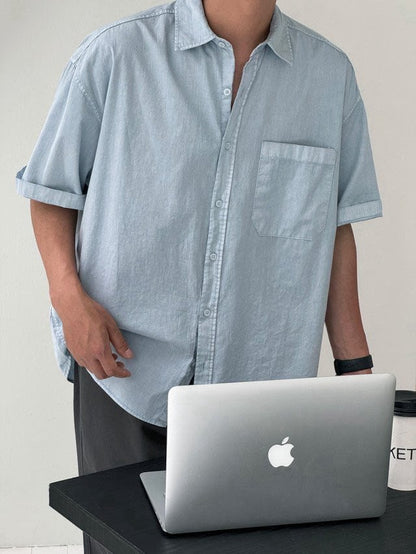 Stone Pigment Half Shirt