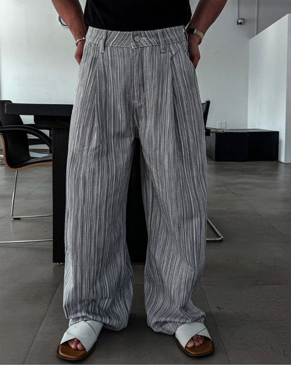 Rain Stripe Wide Pants